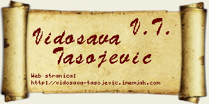 Vidosava Tasojević vizit kartica